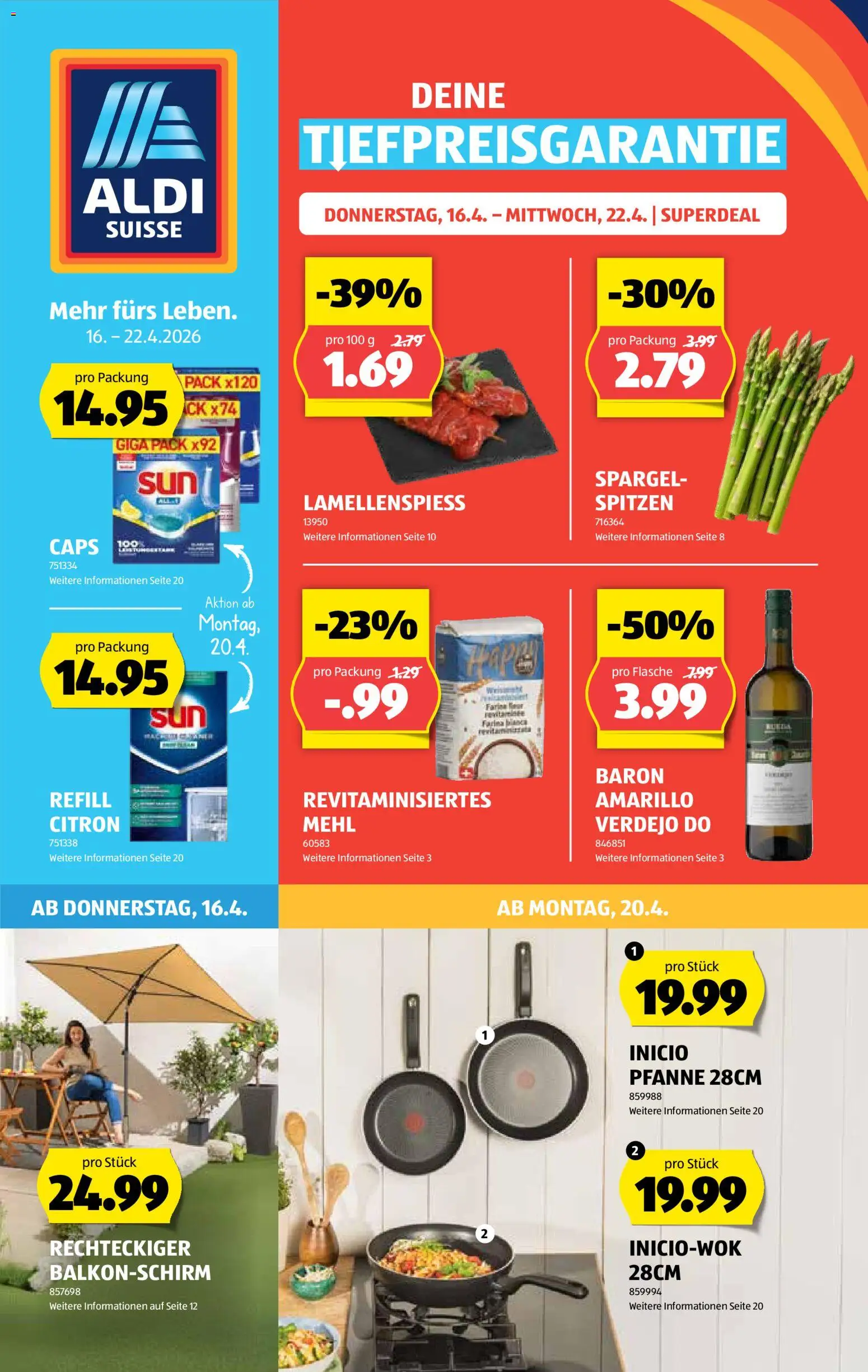 Vorschau des Merkblatts Aldi aktionen vom Shop Aldi gültig von 16.04.2026 bis 22.04.2026
