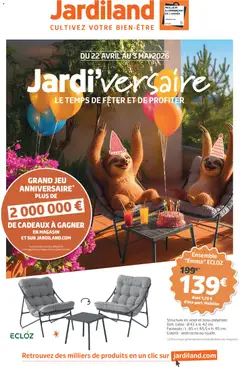 Prévisualisation de Jardiland catalogue du magasin Jardiland formulaire valide 22/04/2026
