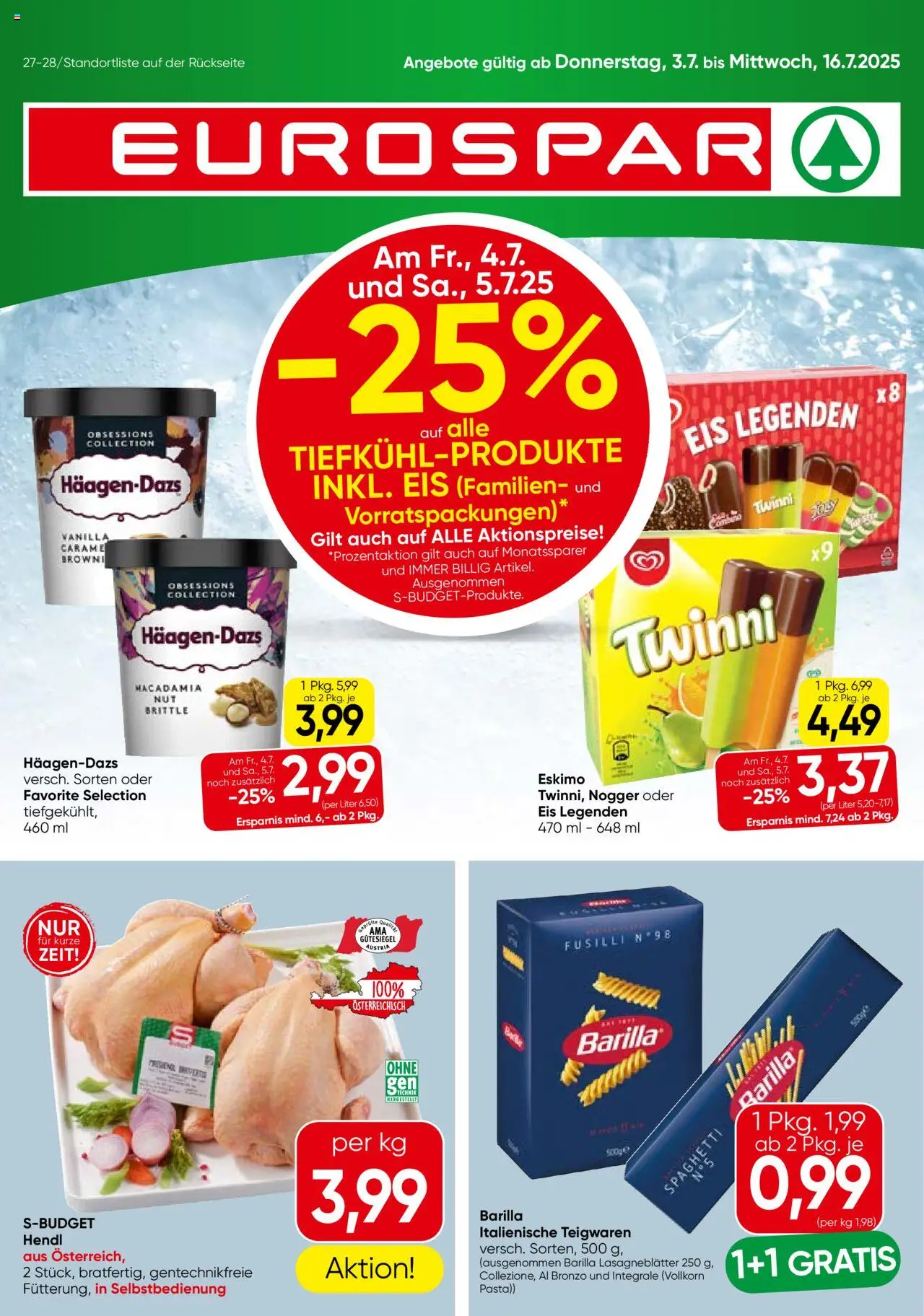  Eurospar Niederösterreich ab (03.07.2025 - 16.07.2025) - Seite 1