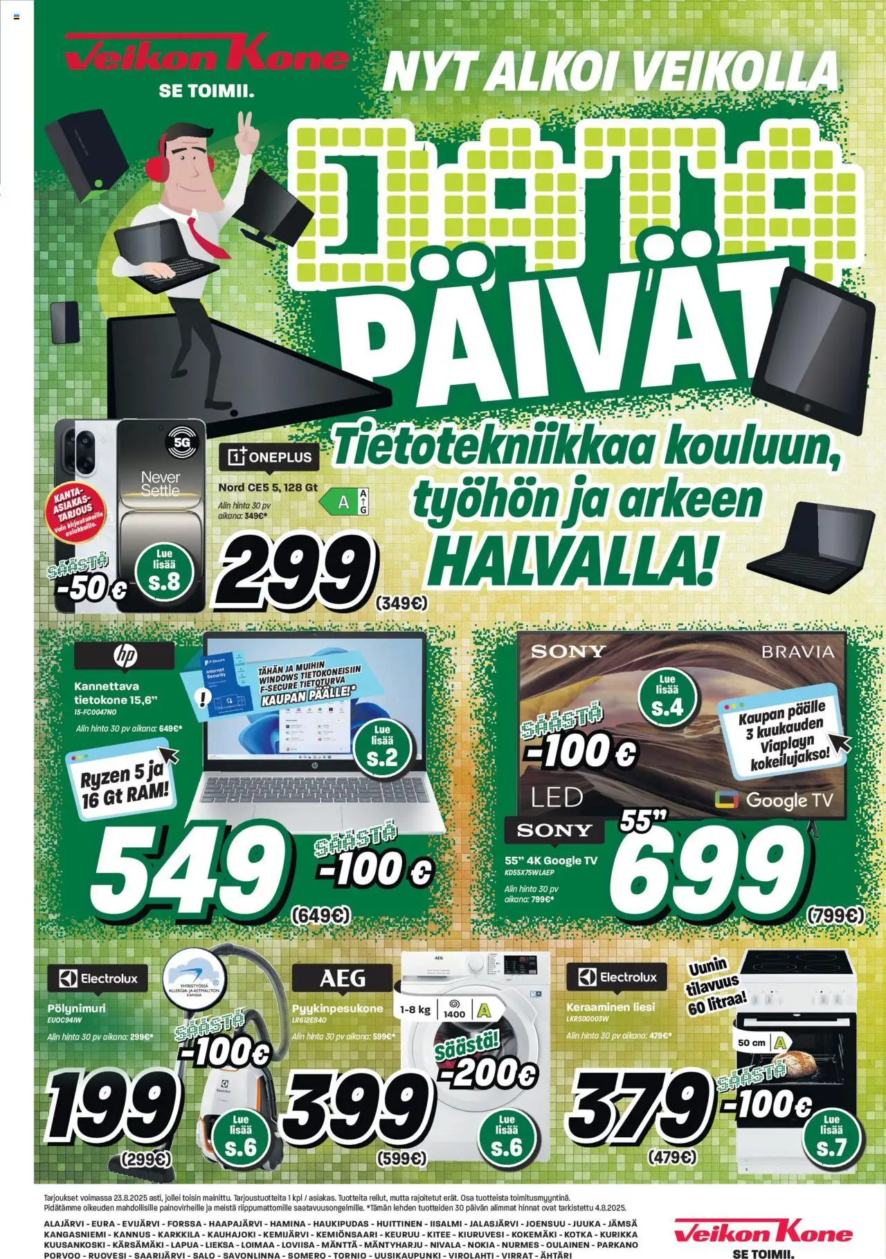 Veikon Kone-kaupan Tarjoukset voimassa 11/08/2025 - Sivulla 1