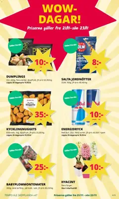 Förhandsgranska reklamblad Aktuella reklamblad Tempo från butik Tempo gäller från 17/11/2025 | Sida : 9