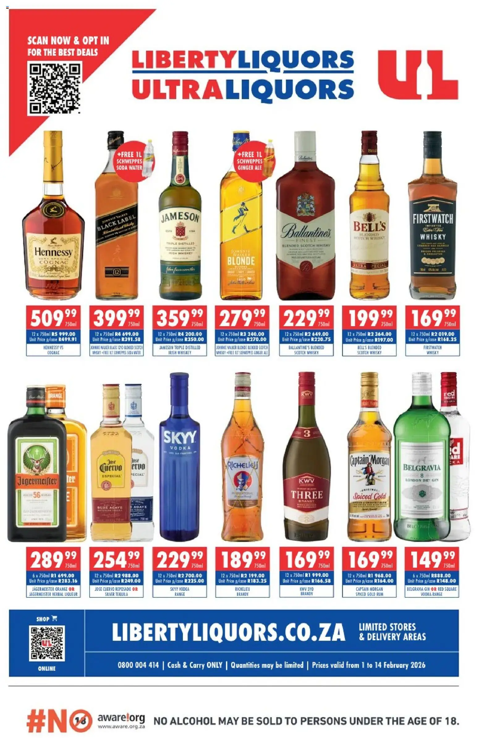 Preview of Ultra Liquors flyer valid from 01/02/2026