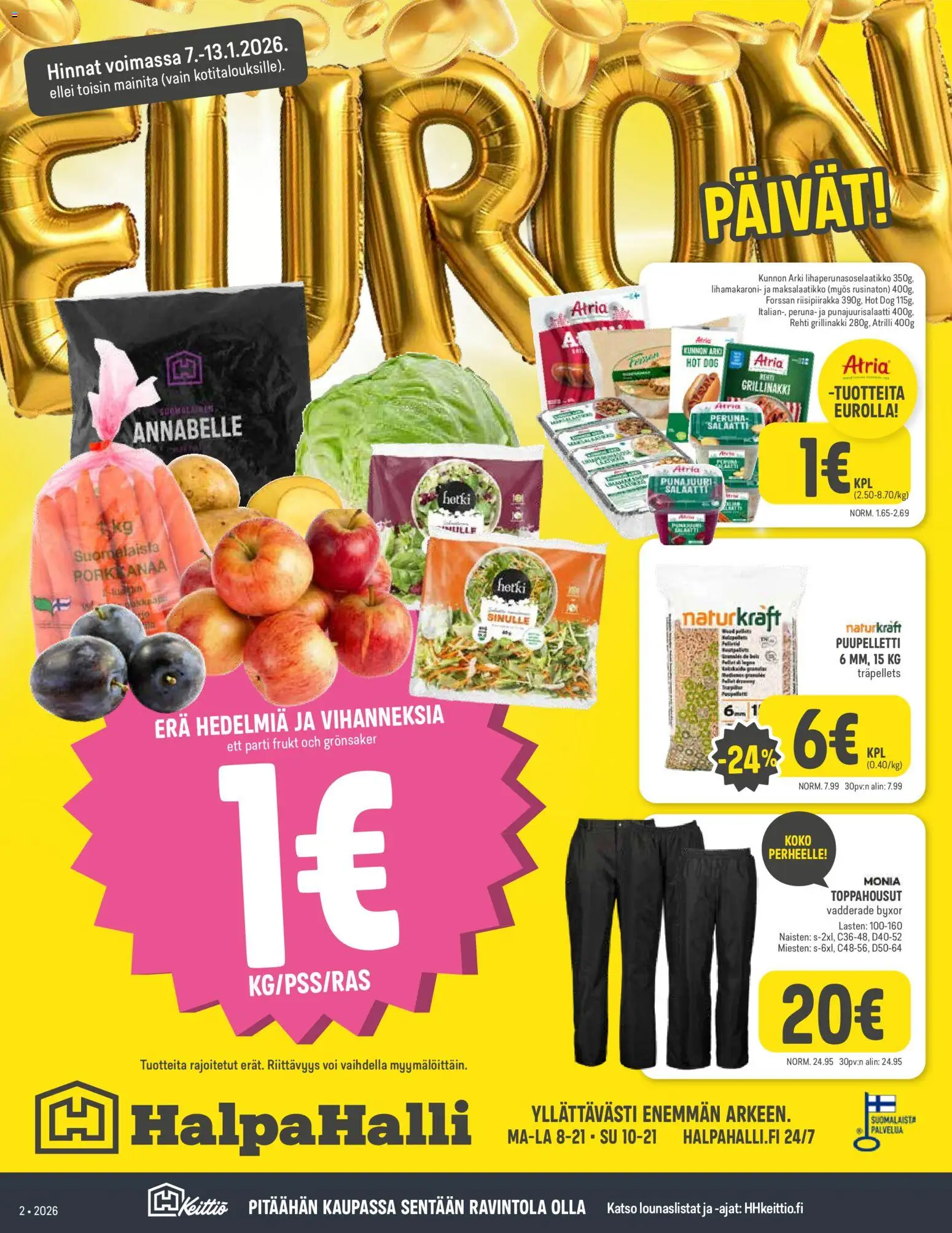 Kaupan Halpa Halli Tarjoukset esikatselu, voimassa 07/01/2026