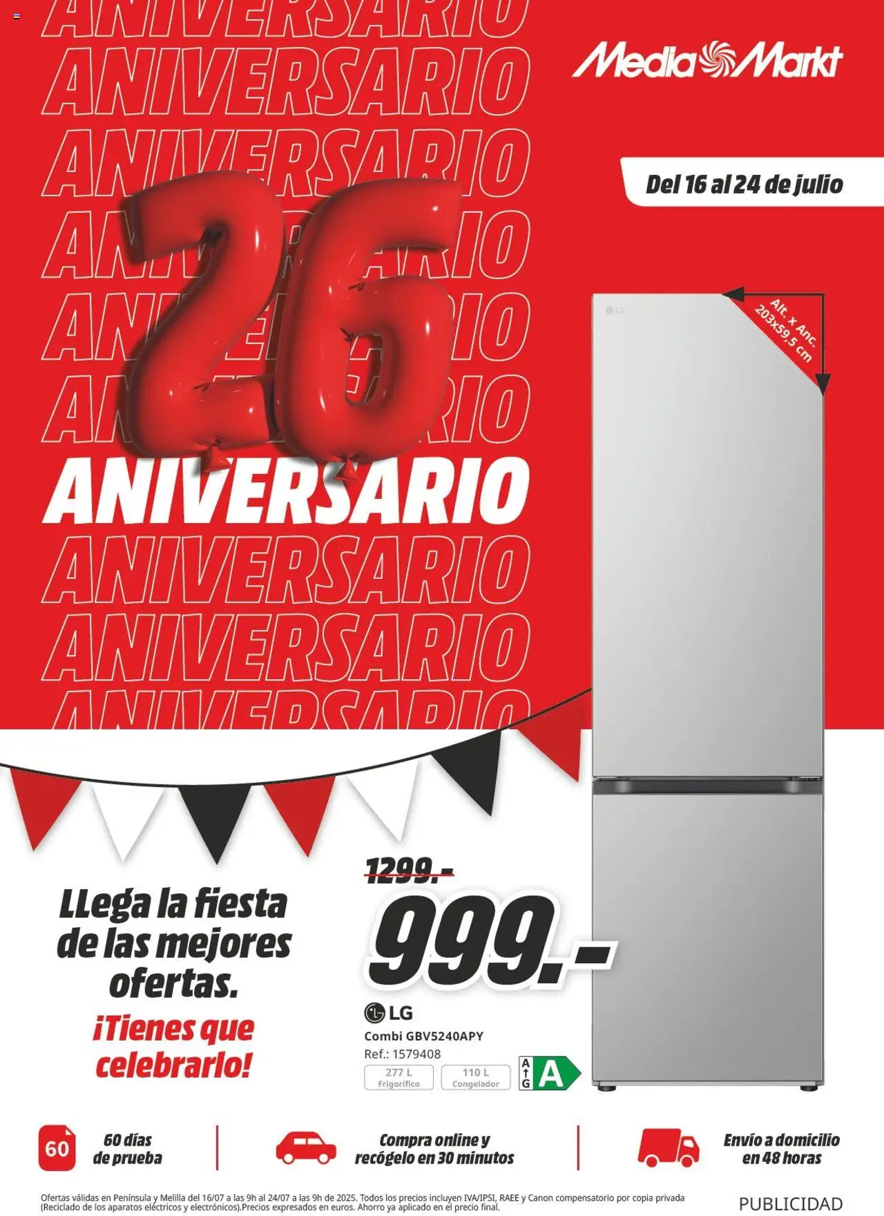 Media Markt Folleto > 16/07 - 24/07/2025 > Ofertas - Congelador, Combi