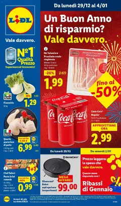 Anteprima dell'opuscolo Un Buon Anno di risparmio? Vale davvero. dal negozio Lidl valido da 28/12/2025