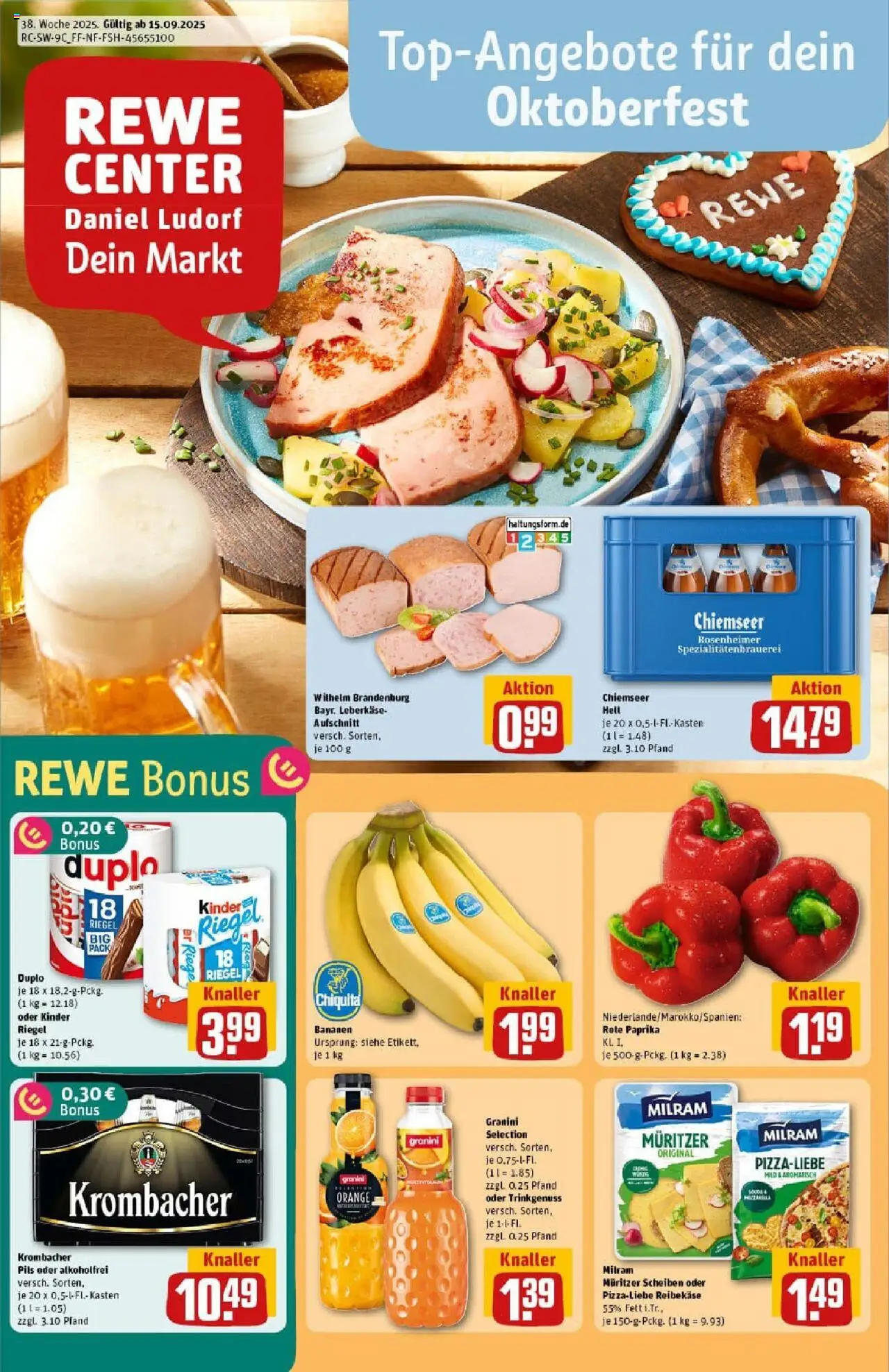 REWE Prospekt ab 14.09.2025 nächste Woche - Prospekt Heppenheim	