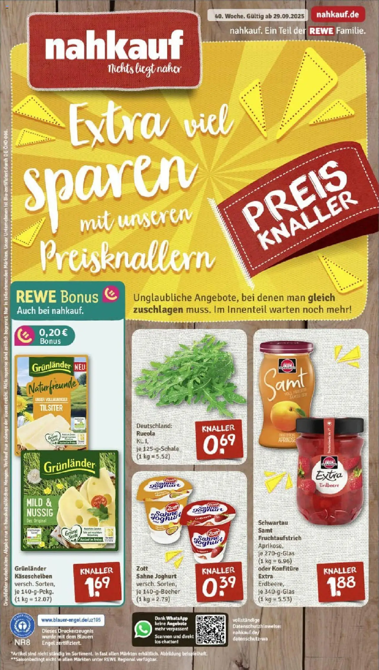 REWE Prospekt ab 28.09.2025 nächste Woche - Prospekt Schneeberg	
