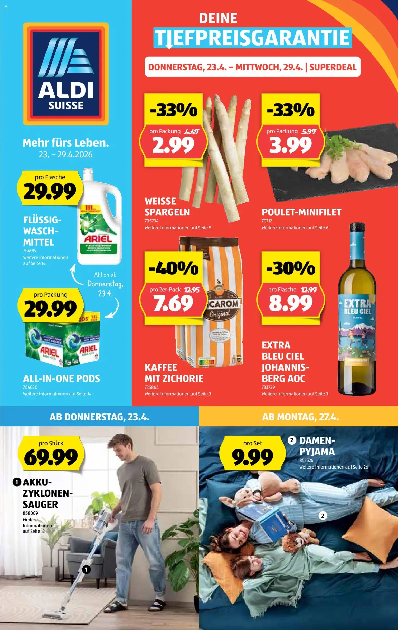 Vorschau des Merkblatts Aldi aktionen vom Shop Aldi gültig von 23.04.2026 bis 29.04.2026
