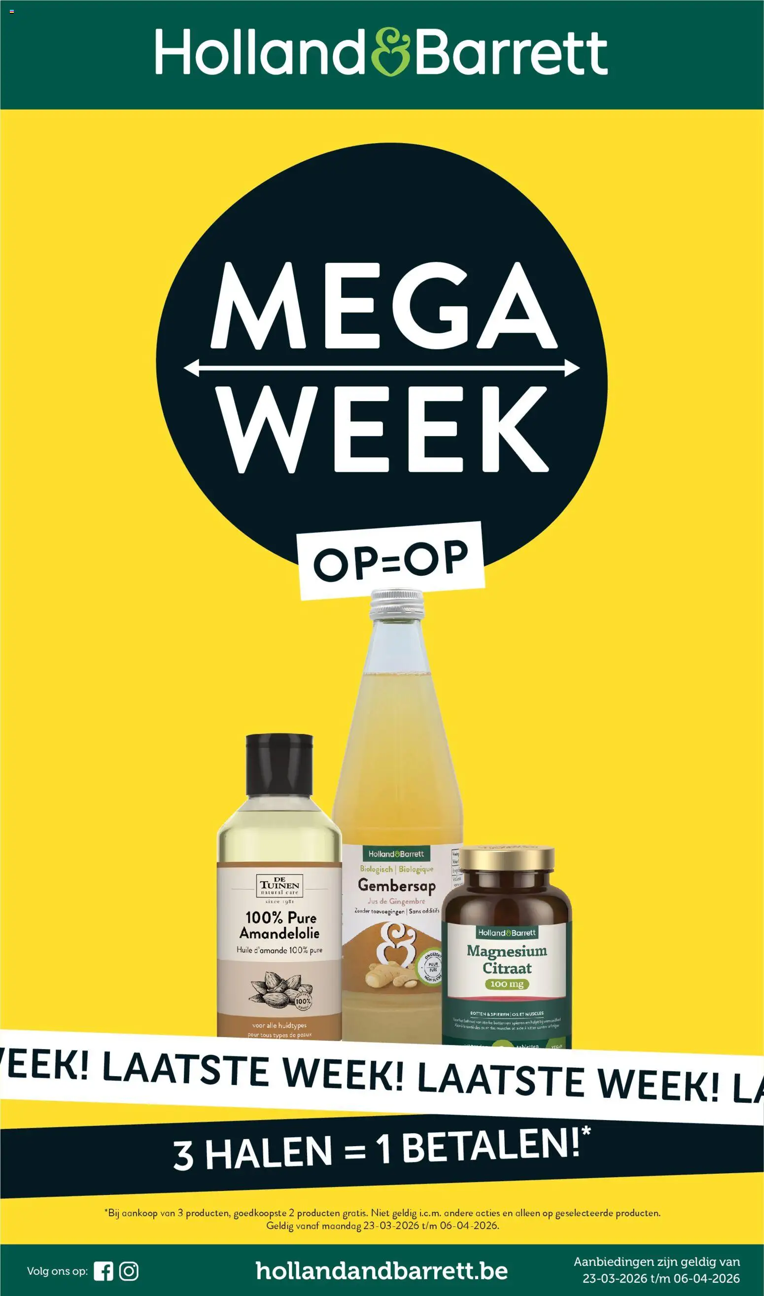 Voorbeeld van Holland & Barrett Folder / Publicité van winkel Holland & Barrett geldig vanaf 23/03/2026