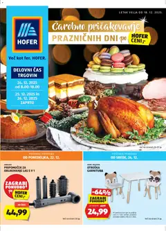 Pregled letka Katalog trgovine Hofer SI vrijedi od 18.12.2025