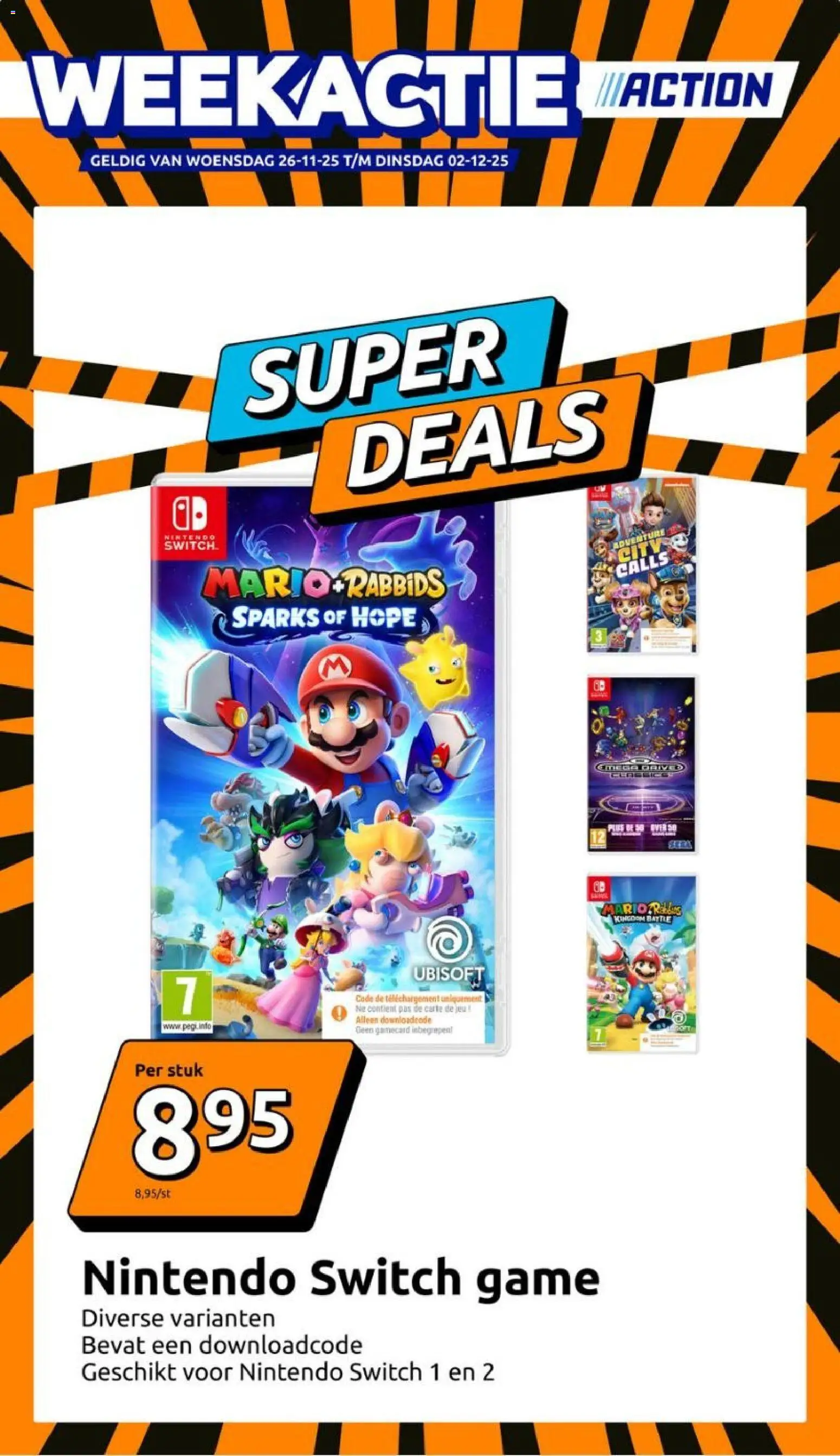 Voorbeeld van Super deals van winkel Action geldig vanaf 26/11/2025