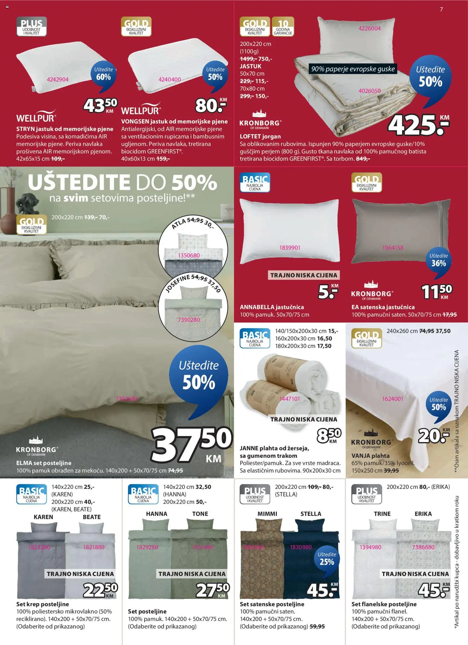 Pregled letka Katalog trgovine JYSK vrijedi od 2026.01.07