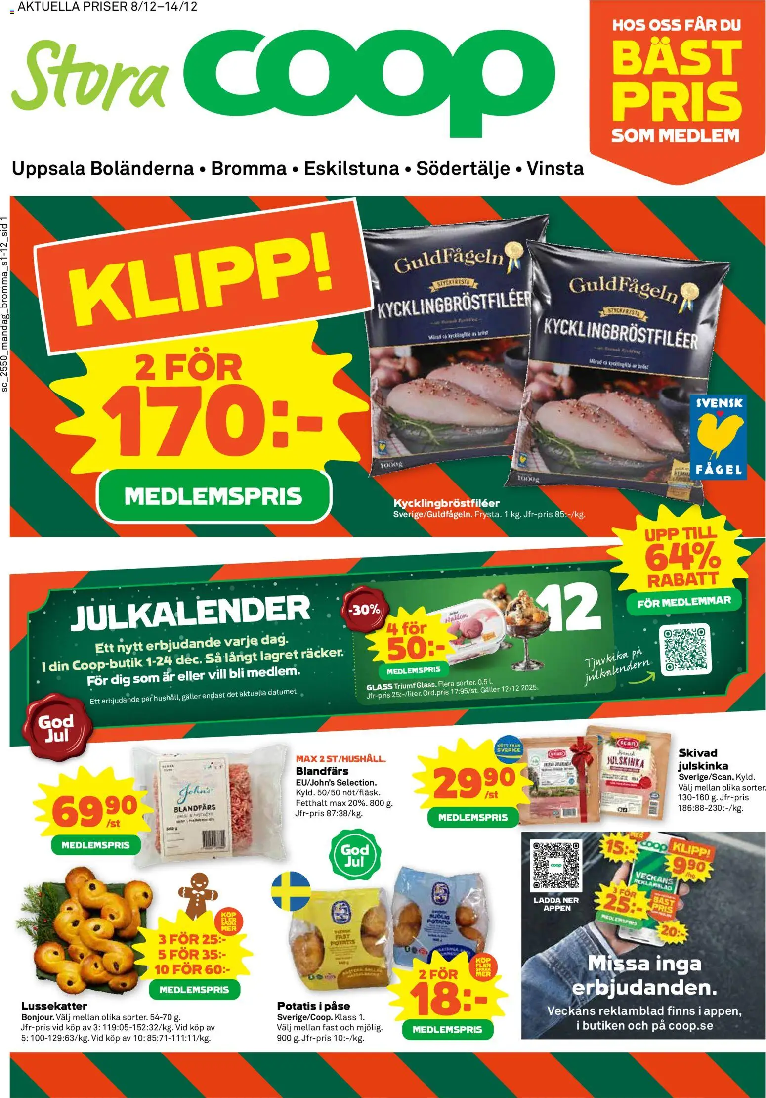 Förhandsgranska reklamblad Bromma från butik Stora Coop gäller från 08/12/2025