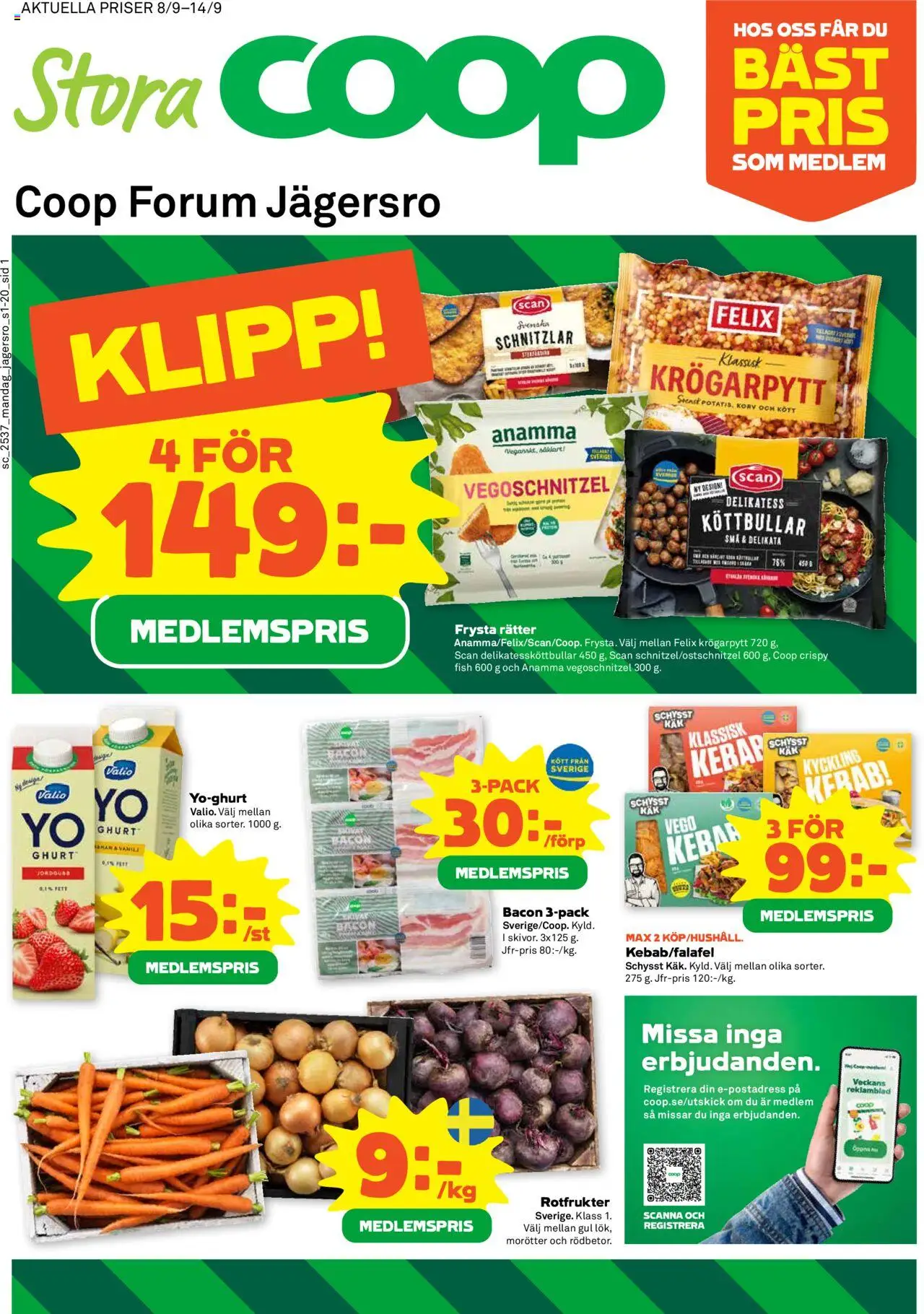 Marieberg är giltig 08/09 2025 > Veckans Erbjudanden gäller från 08/09/2025 till 14/09/2025 sidnummer 1