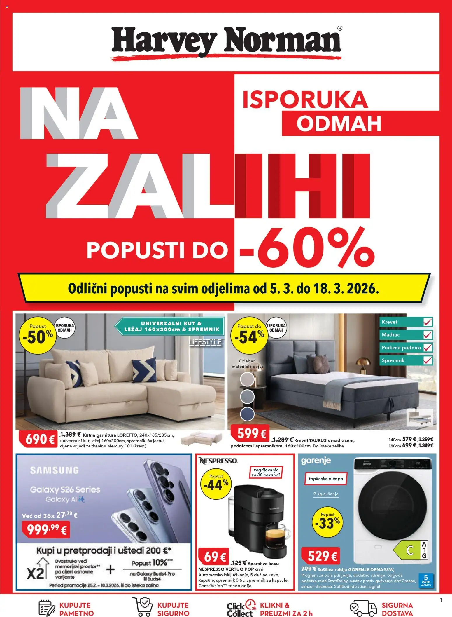 Pregled letka Harvey Norman Katalog trgovine Harvey Norman vrijedi od 05.03.2026