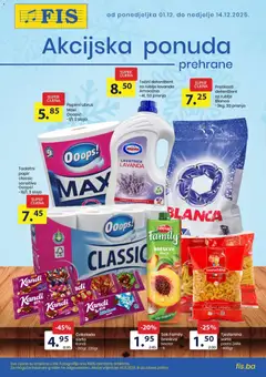 Pregled letka Katalog trgovine FIS vrijedi od 2025.12.01