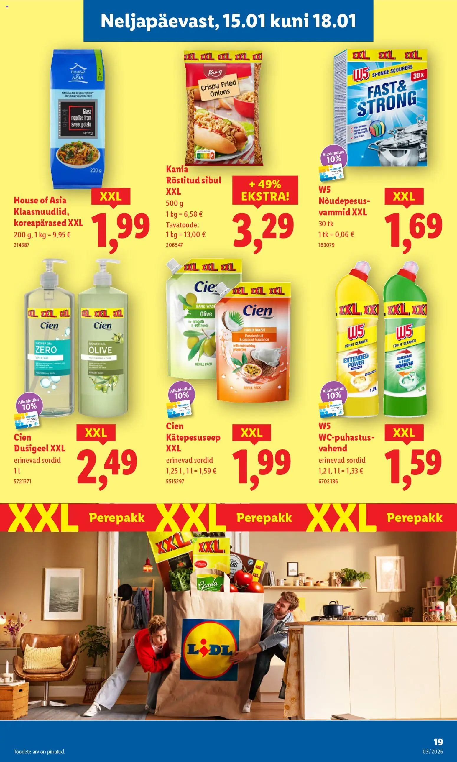Lidl kliendilehe eelvaade alates 2026.01.12