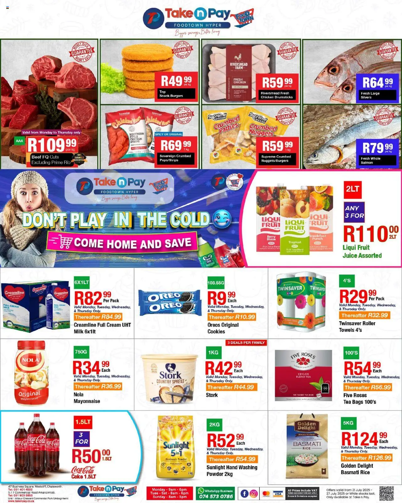Take n Pay Specials from 21/07 - 27/07/2025 > Promotions