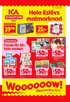 Förhandsgranska reklamblad Eslöv från butik ICA Kvantum gäller från 19/01/2026