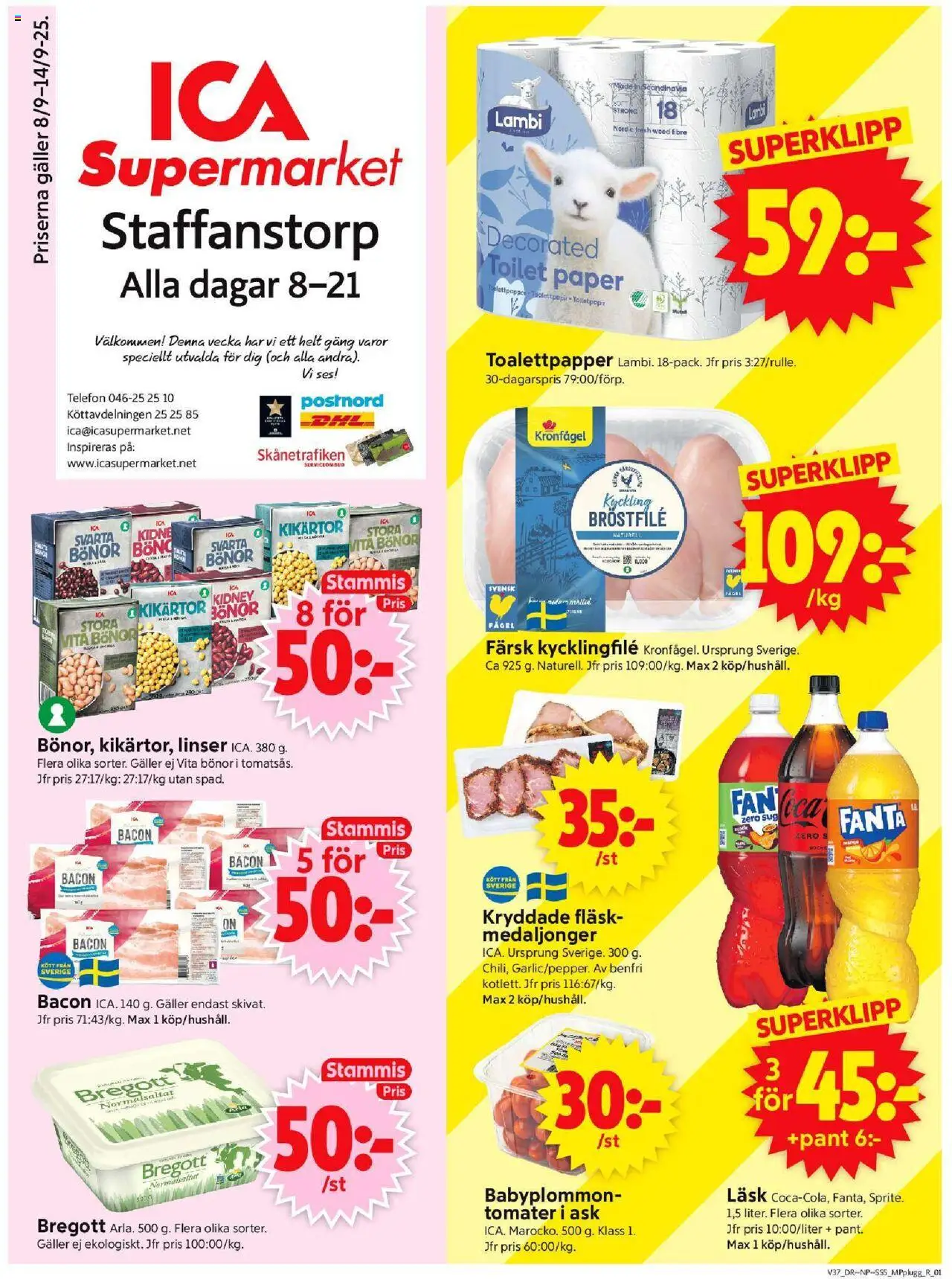 Staffanstorp är giltig 08/09 2025 > Veckans Erbjudanden gäller från 08/09/2025 till 14/09/2025 sidnummer 1