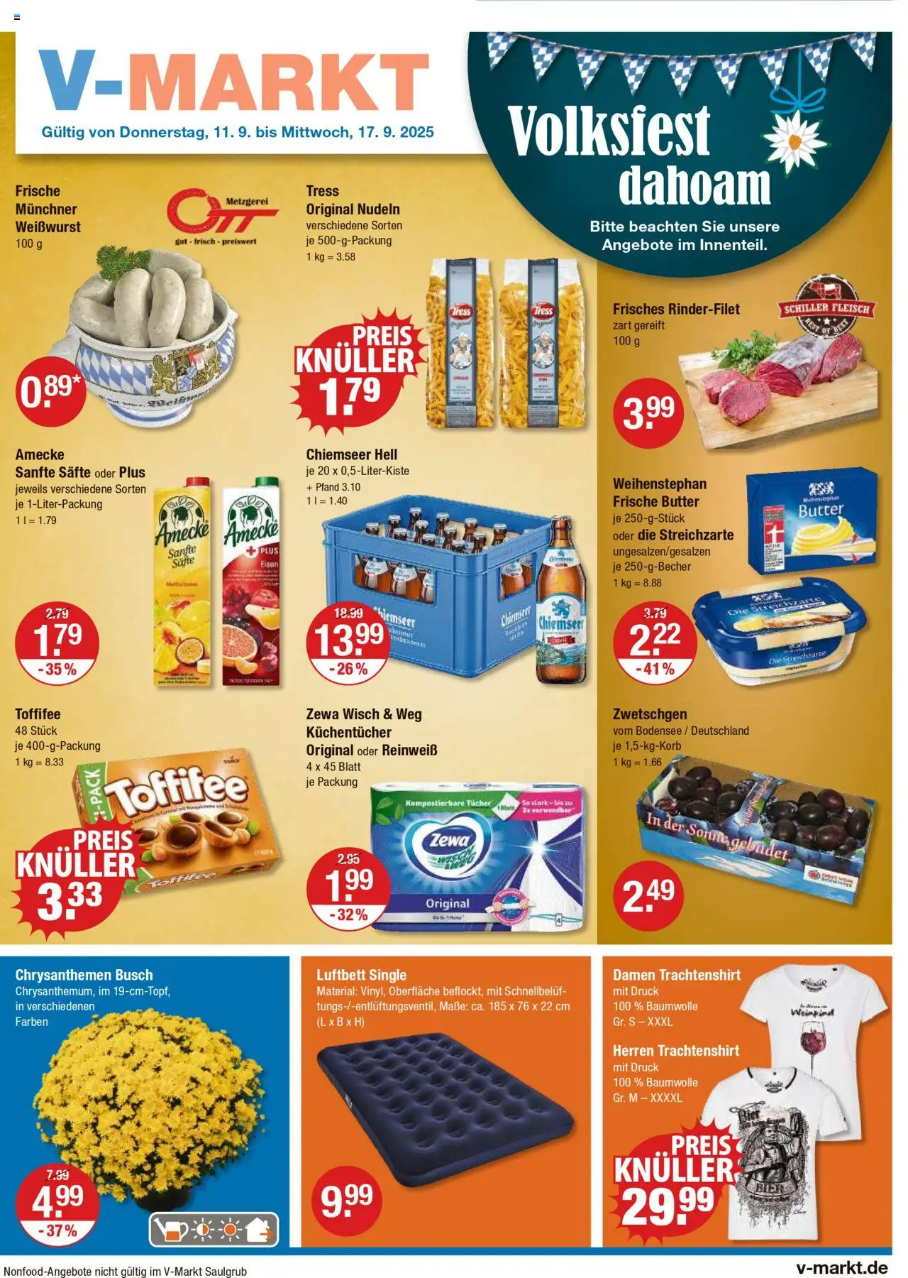 V-Markt Angebote (vom 11.09.2025) - Hallertau/Oberpfalz