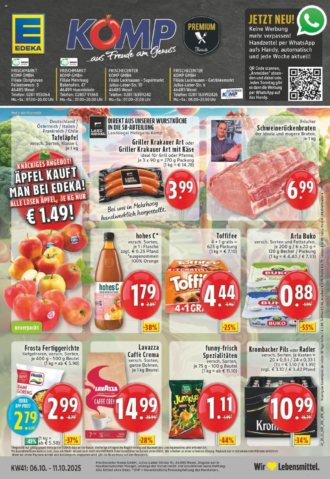 EDEKA Prospekt ab 06.10.2025 - Prospekt Wesel-Obrighoven Online