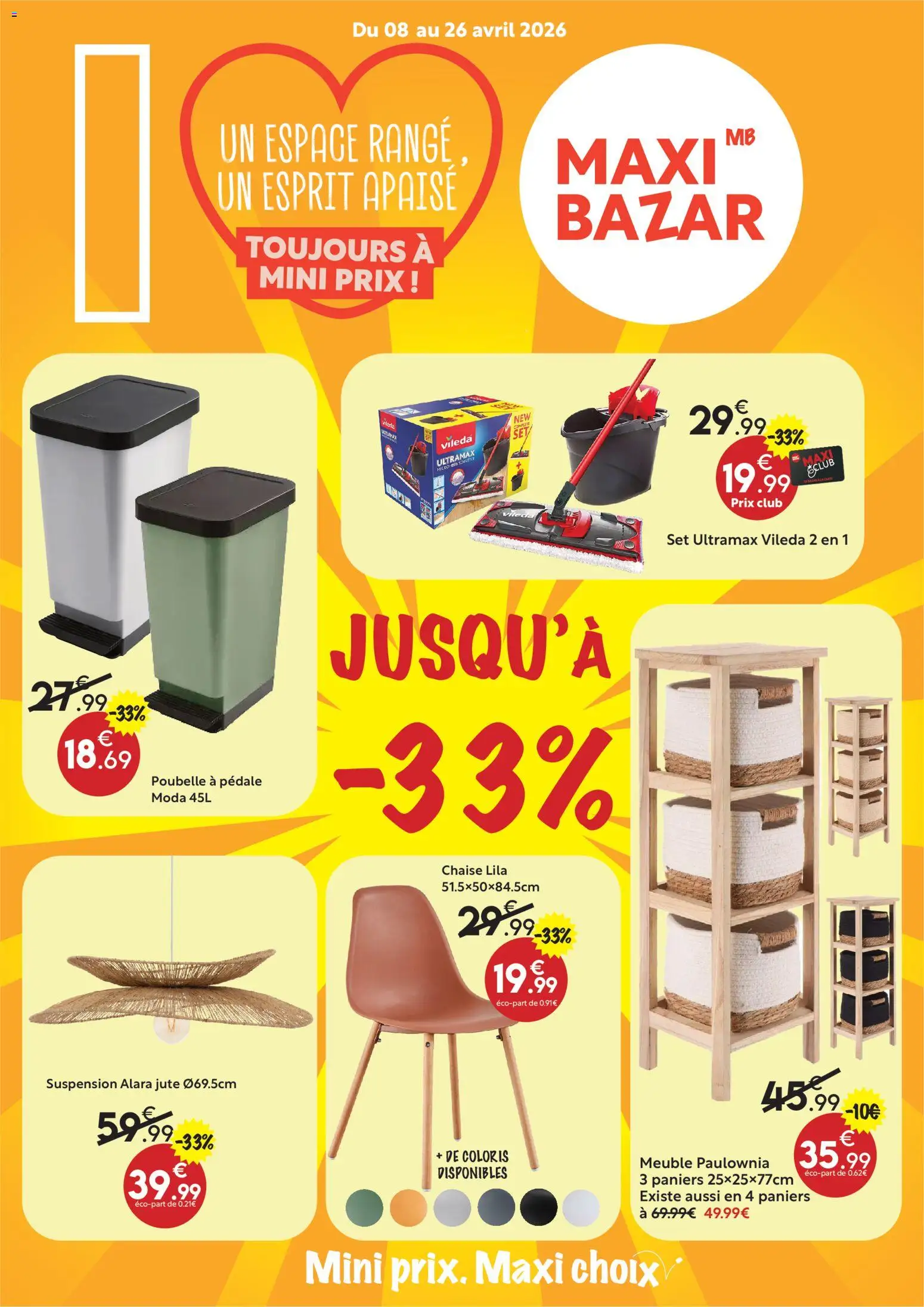 Prévisualisation de Maxi Bazar - Brochure du magasin Maxi Bazar formulaire valide 08/04/2026