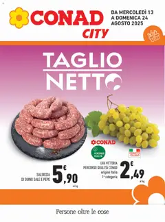 Anteprima dell'opuscolo Volantino City Campania dal negozio Conad valido da 13/08/2025