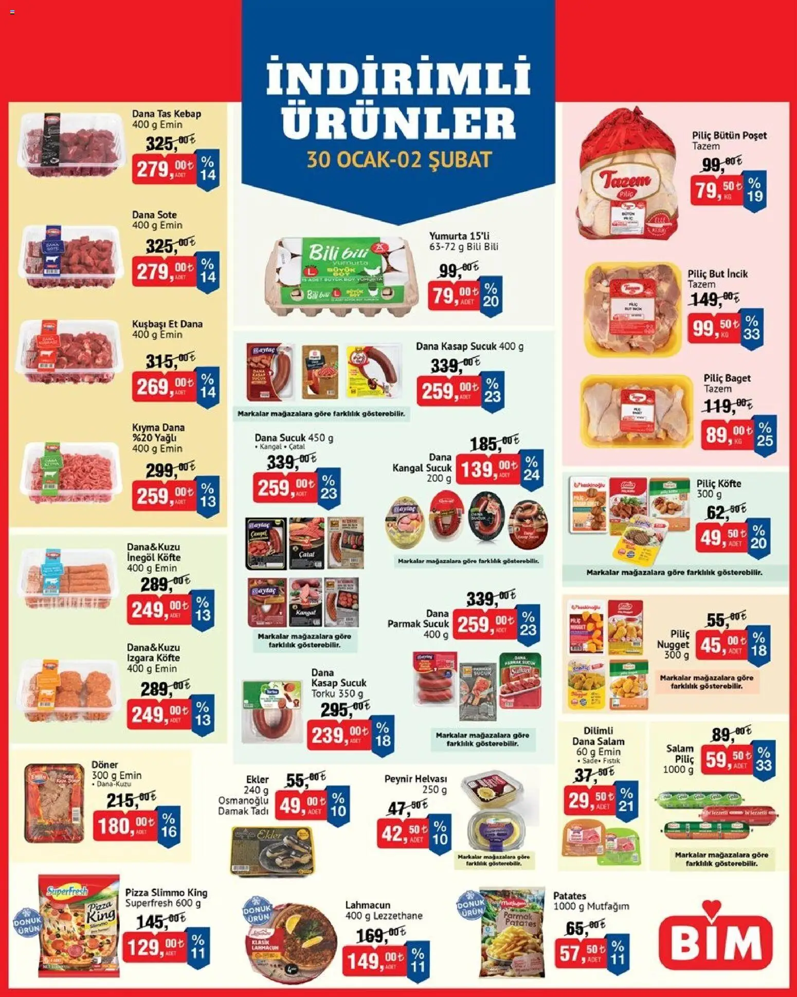 BİM İndirimli Ürünler 30.01.2026 - Broşürünün önizlemesi