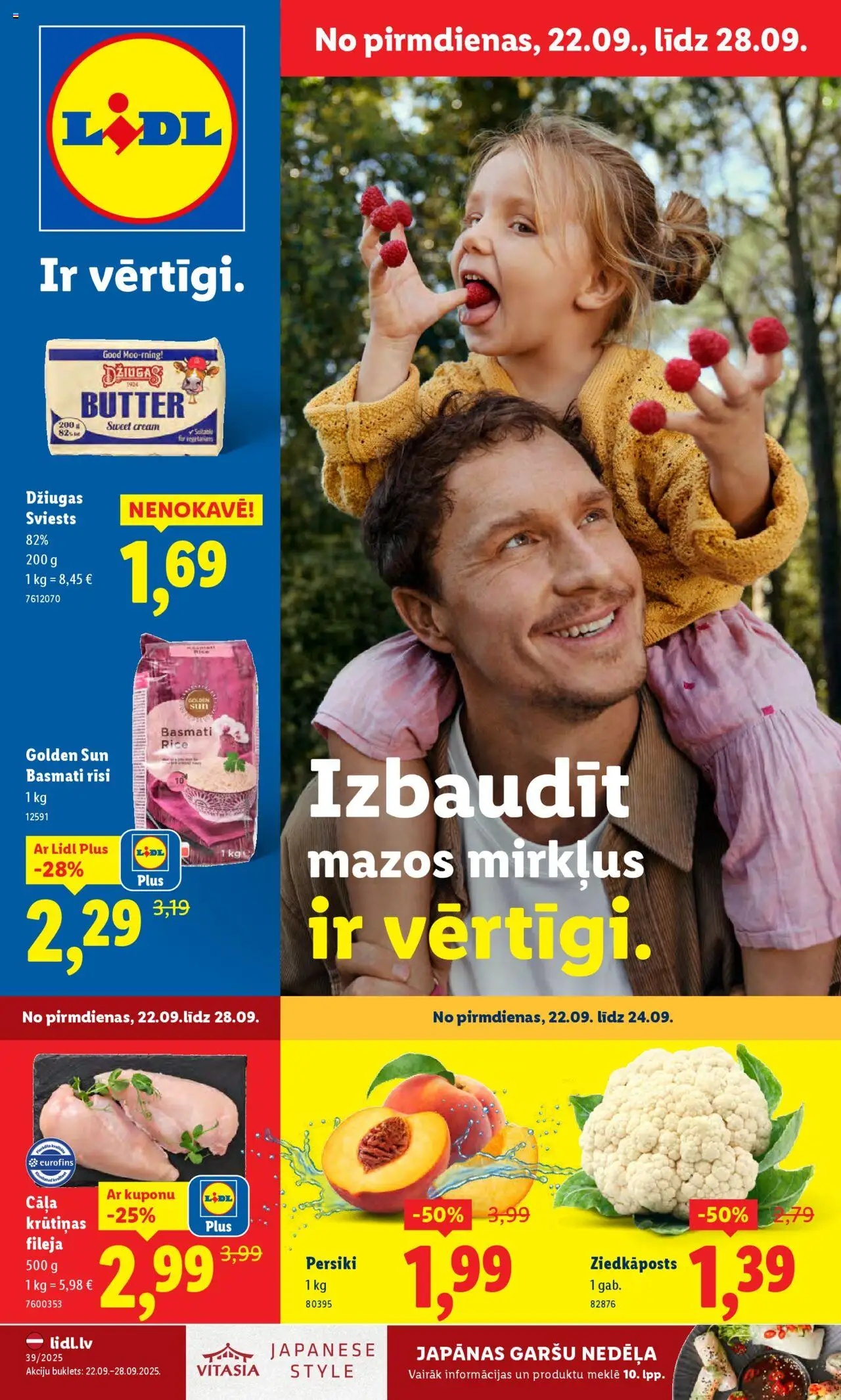Skatīt Lidl akciju bukletu, derīgs no 2025.09.22