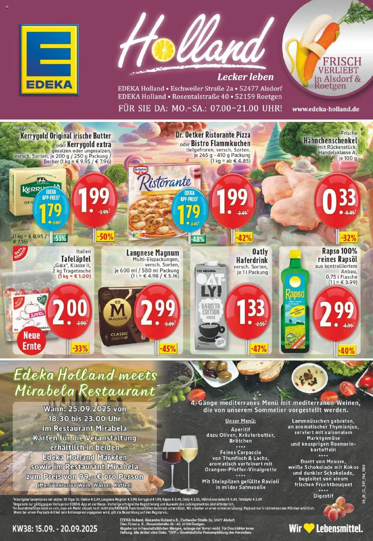 EDEKA Prospekt ab 14.09.2025 - Prospekt Alsdorf Online