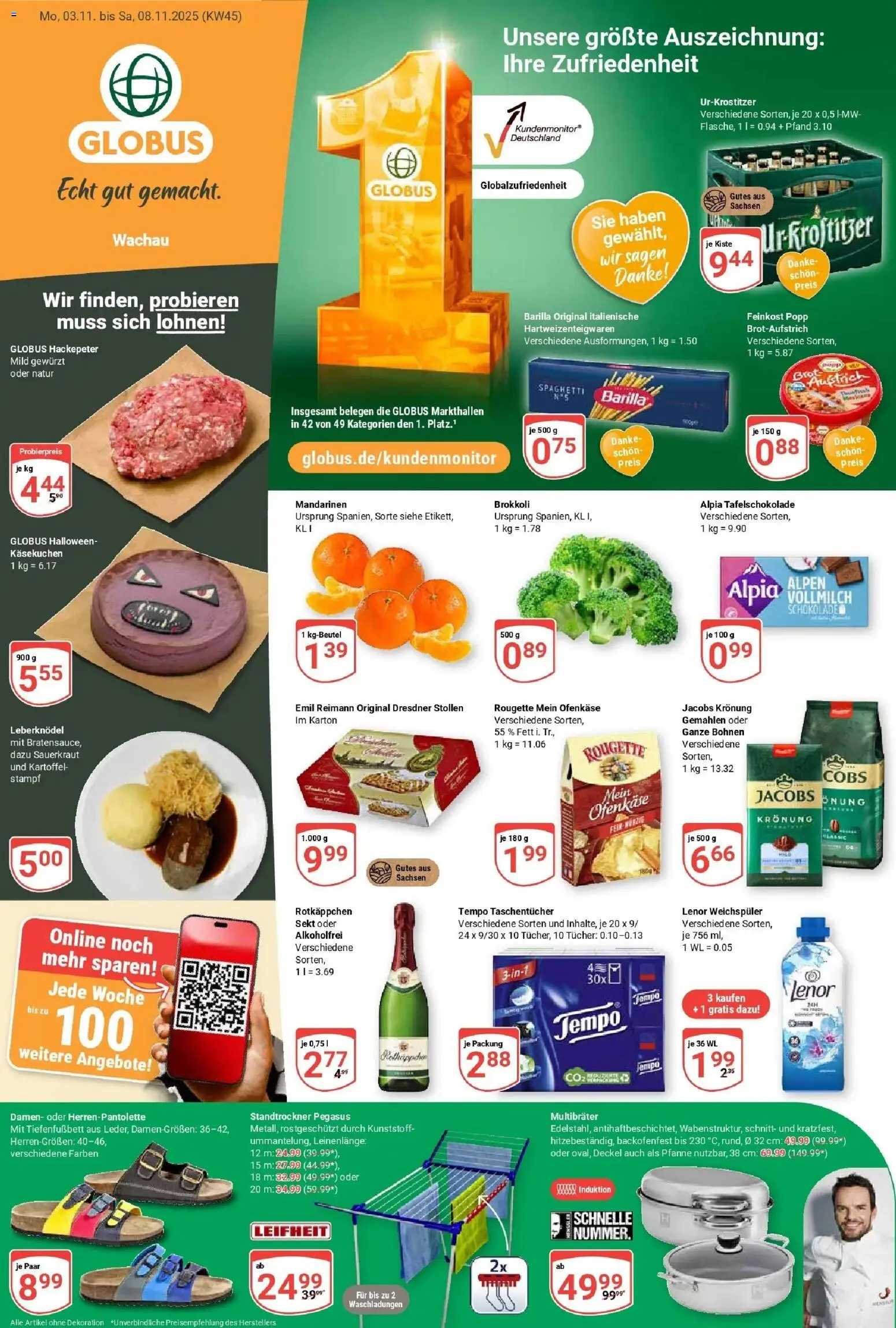 Vorschau von dem Prospekt des Geschäftes Globus, gültig ab dem 02.11.2025