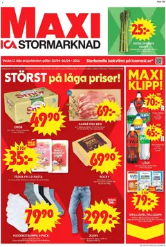 Förhandsgranska reklamblad Malmö från butik ICA Maxi gäller från 20/04/2026