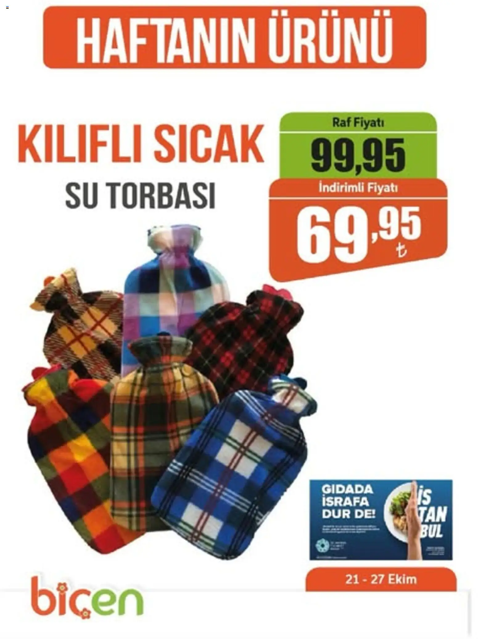Biçen Market Haftanın Ürünü (21 - 27 Ekim 2025) - Sayfa numarası 1