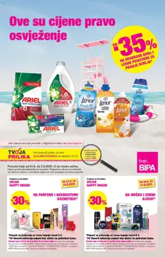 Pregled letka Katalog trgovine Bipa vrijedi od 21.08.2025