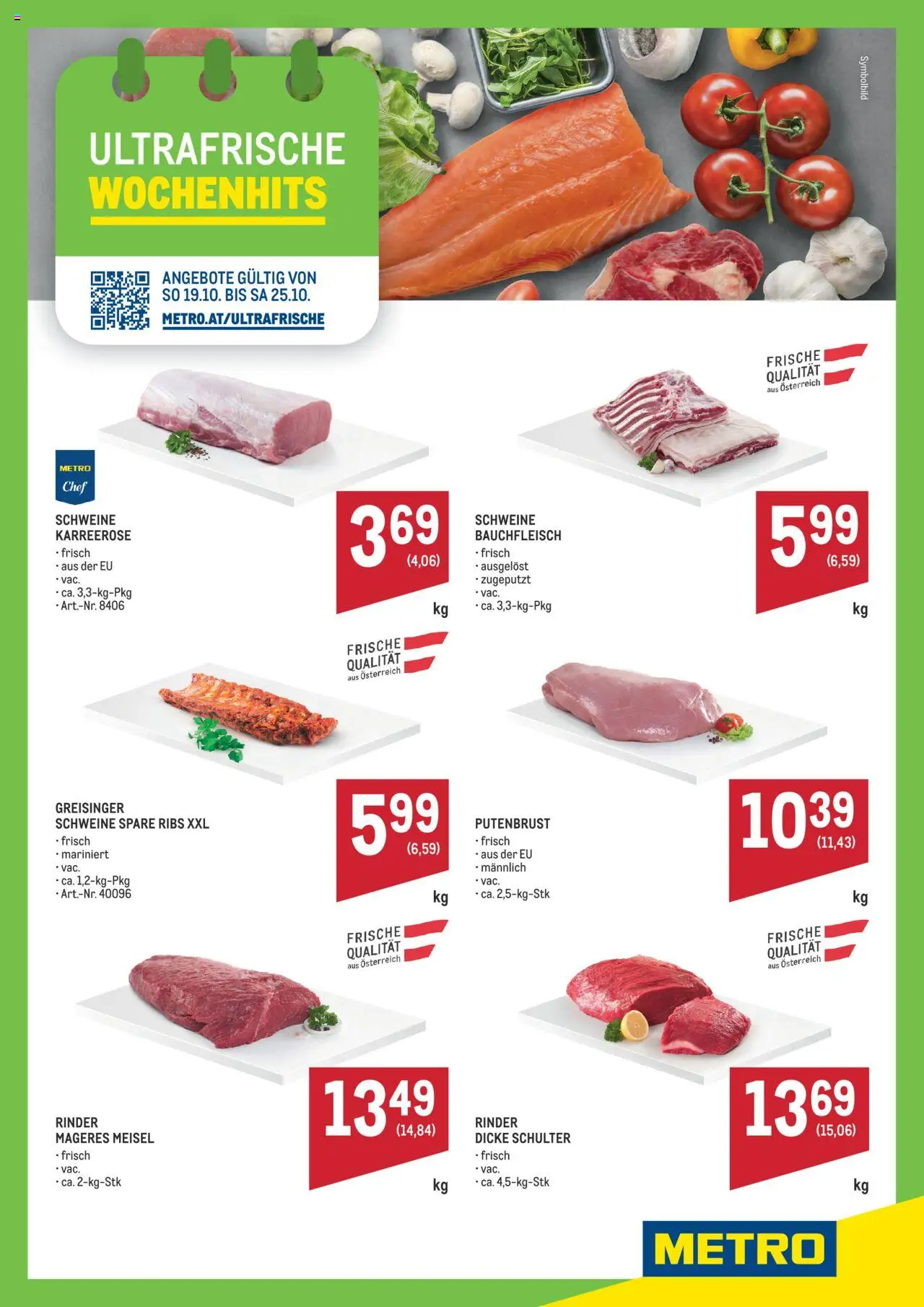  Metro Angebote Wochenhits ab (19.10.2025 - 25.10.2025) - Seite 1