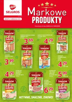 Pogląd gazetki "Markowe produkty" ze sklepu Selgros cash&carry ważnej od 28.08.2025