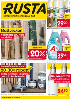 Förhandsgranska reklamblad Aktuella reklamblad Rusta från butik Rusta gäller från 23/02/2026