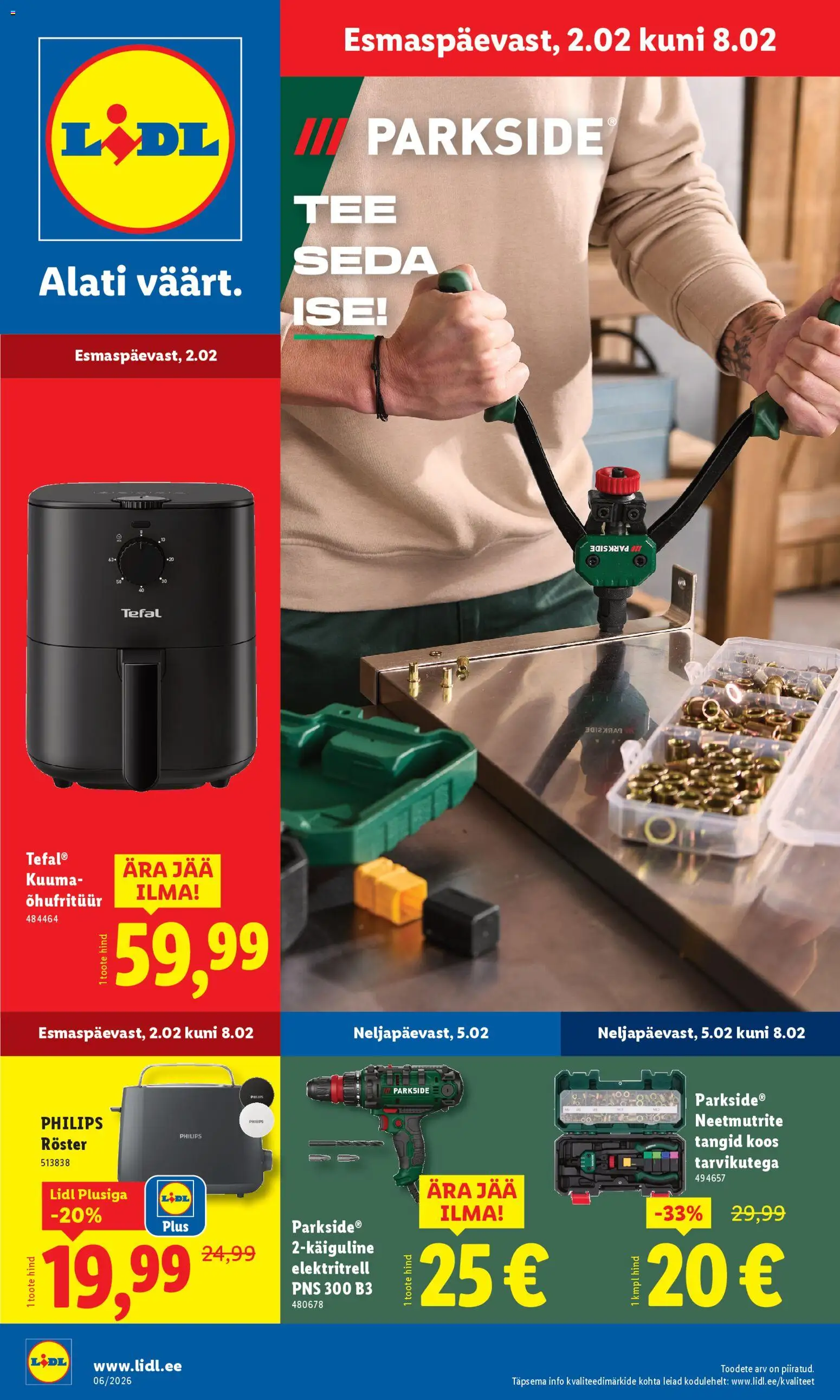 Lidl kliendilehe eelvaade alates 02.02.2026