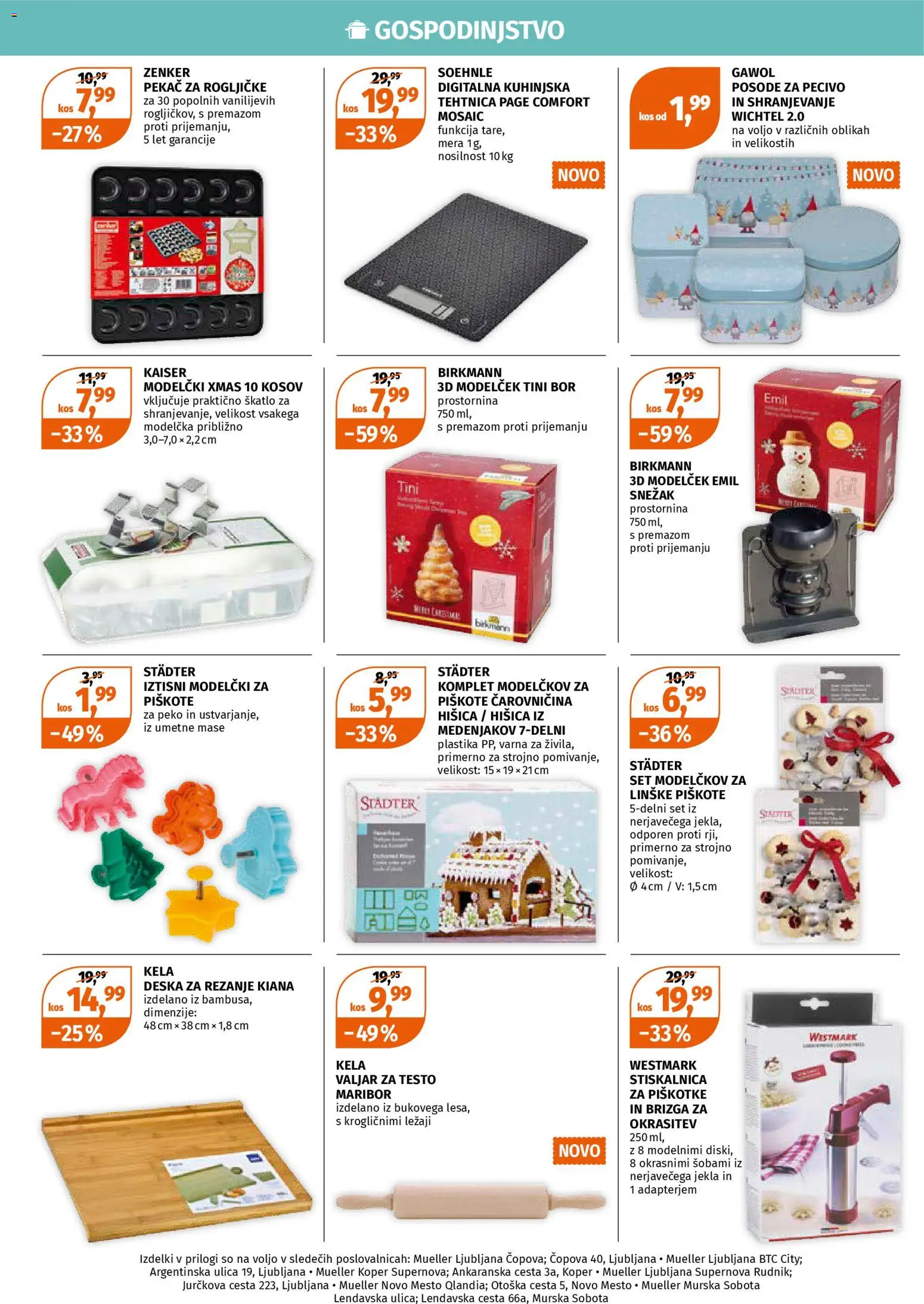 Müller Katalog gospodinjskih izdelkov od 27.10.2025 - aktualna ponudba - stran 1 - Tehtnica, Kos, Kuhinjska tehtnica