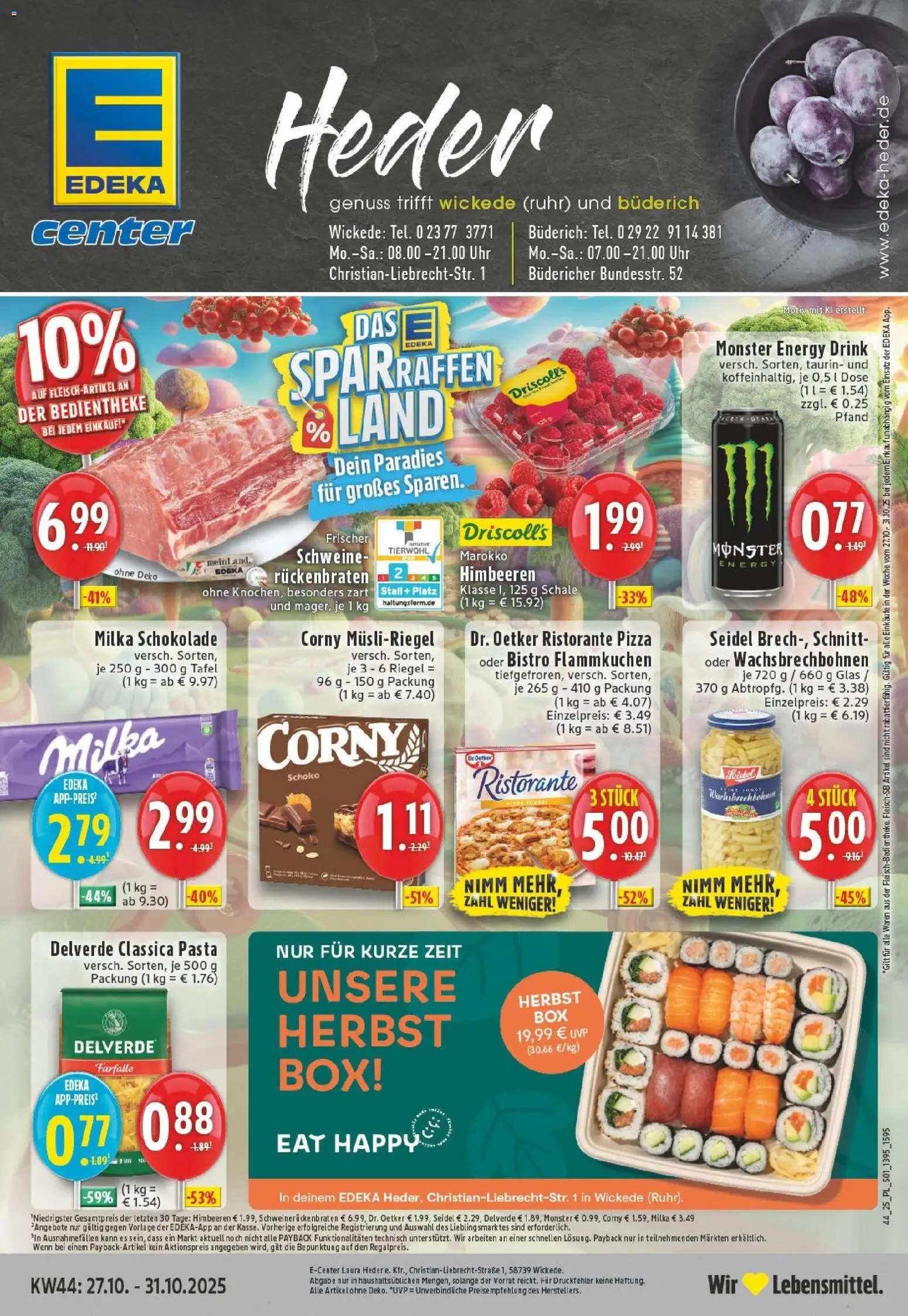 Vorschau von dem Prospekt des Geschäftes Edeka, gültig ab dem 26.10.2025