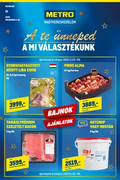 Metro - Élelmiszer és Szezonális katalógus 2025/11 megtekintése, amely érvényes 2025.11.02.-től