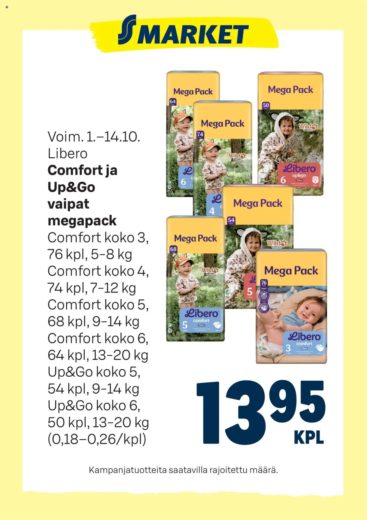 S-market-kaupan Tarjoukset voimassa 01/10/2025 - Sivulla 1
