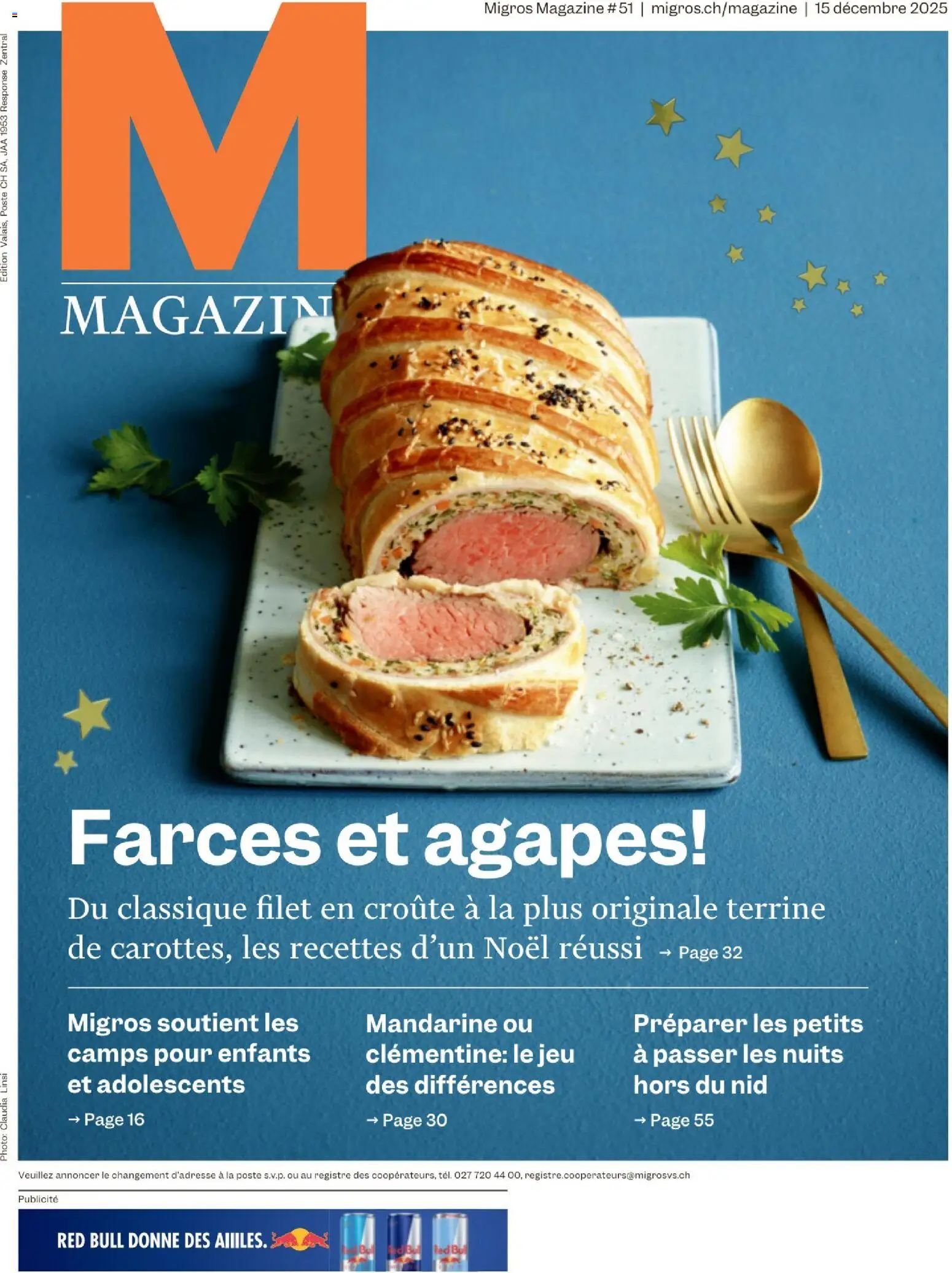 Vorschau des Merkblatts Magazine FR vom Shop Migros gültig von 16.12.2025 bis 22.12.2025 - Red bull, Magazin
