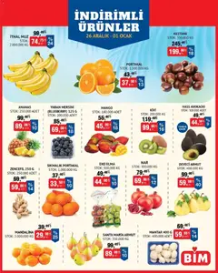 BİM Meyve Sebze 26.12.2025 - Broşürünün önizlemesi
