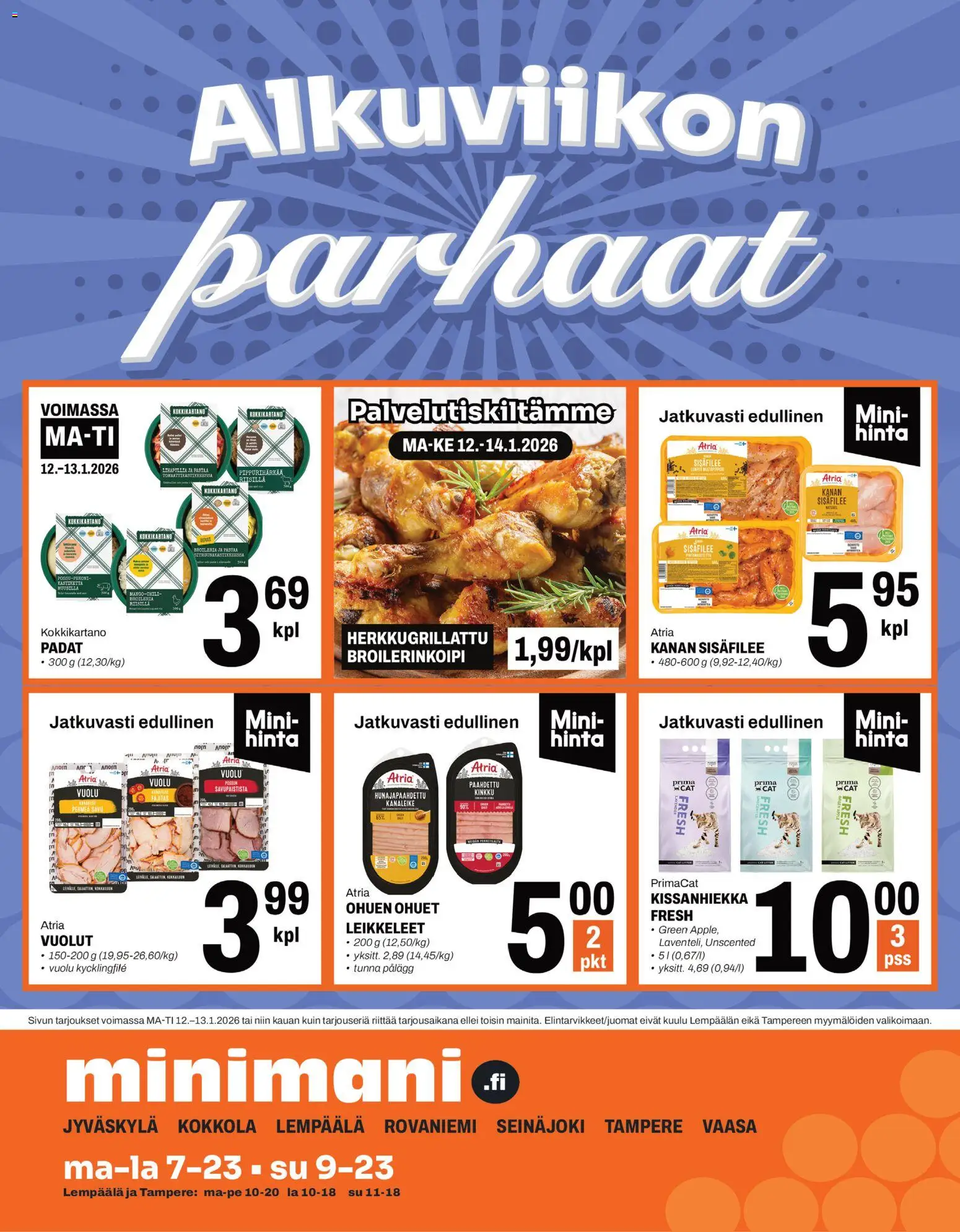 Kaupan Minimani Tarjoukset esikatselu, voimassa 12/01/2026