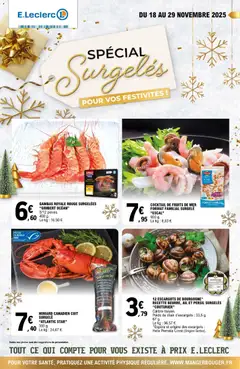 Prévisualisation de Surgeles festifs du magasin E.Leclerc formulaire valide 18/11/2025