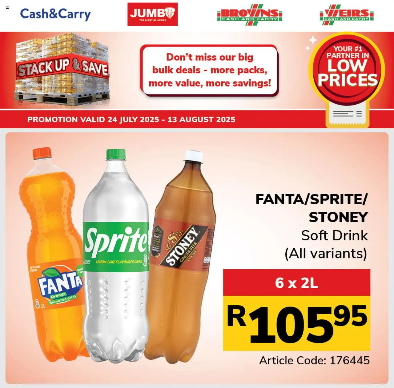 Jumbo Refreshments Specials from 24/07 - 13/08/2025 > Promotions