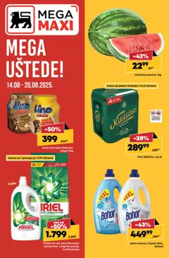 Pregled Mega Maxi kataloga - važi od 14.08.2025