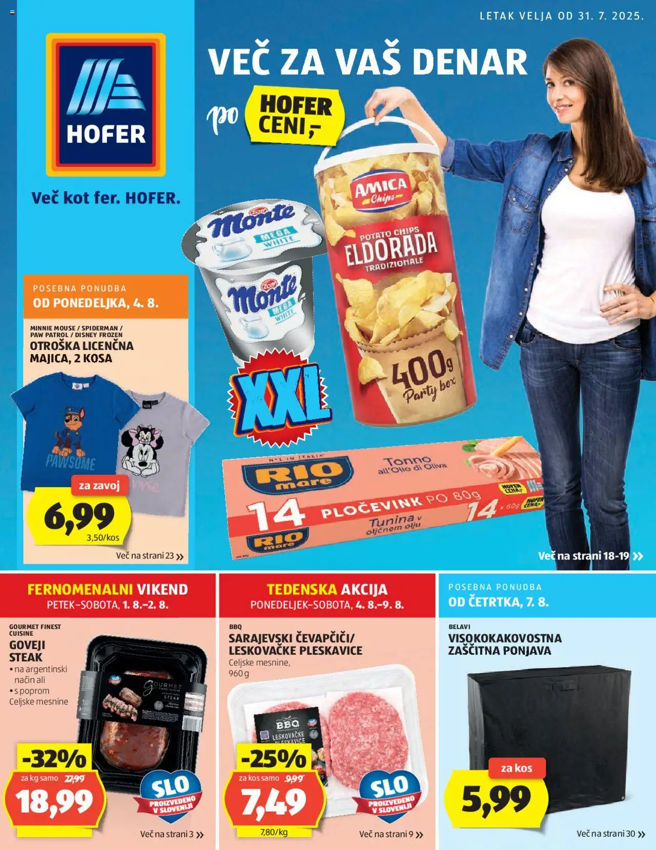Hofer Katalog od 31.07.2025 - aktualna ponudba - stran 1
